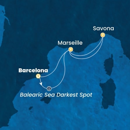 Route 4 Nächte - Spanien,  Frankreich,  Italien