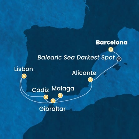 Route 6 Nächte - Spanien,  Portugal,  Gibraltar (Großbritannien)