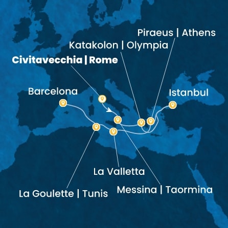 Mappa Itinerario