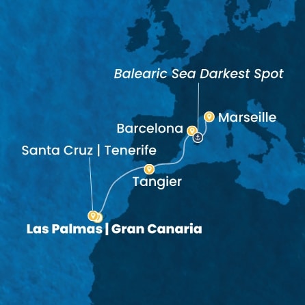 Route 6 Nächte Kanaren (Spanien), Marokko, Spanien, Frankreich