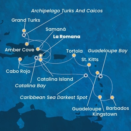  COSTA PACIFICA od 11/01/2026 do 25/01/2026 odchod z LA ROMANA