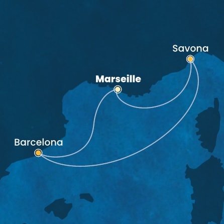 Espagne - Barcelone - Italie - Croisière en Espagne et Italie à bord du Costa Favolosa