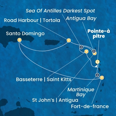 Route 7 Nächte - Antillen,  Jungferninseln