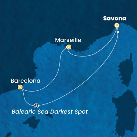 Route 4 Nächte - Italien,  Spanien,  Frankreich
