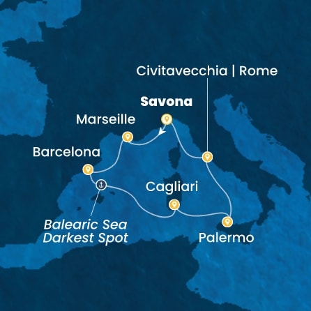 Mappa Itinerario
